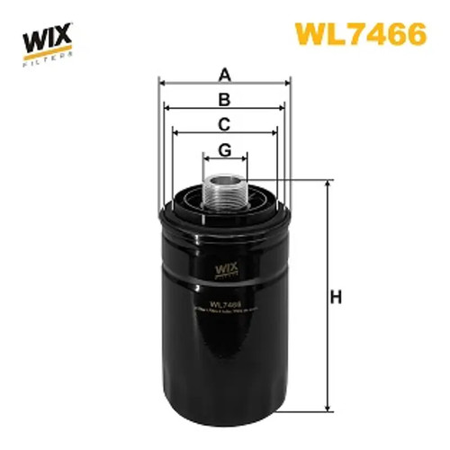 Filtro olio wix filters wl7466 - filtro,