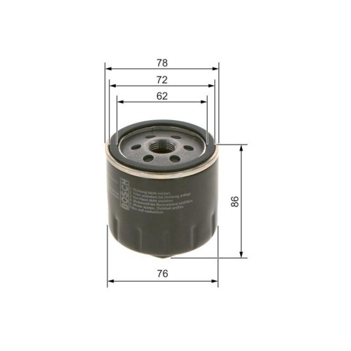Filtro olio bosch - olio,