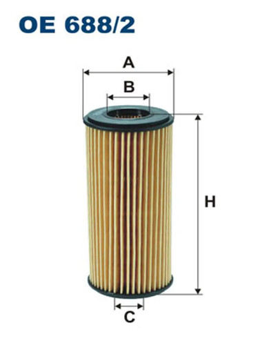 Filtro olio filtron 688 2 - olio, 688/2